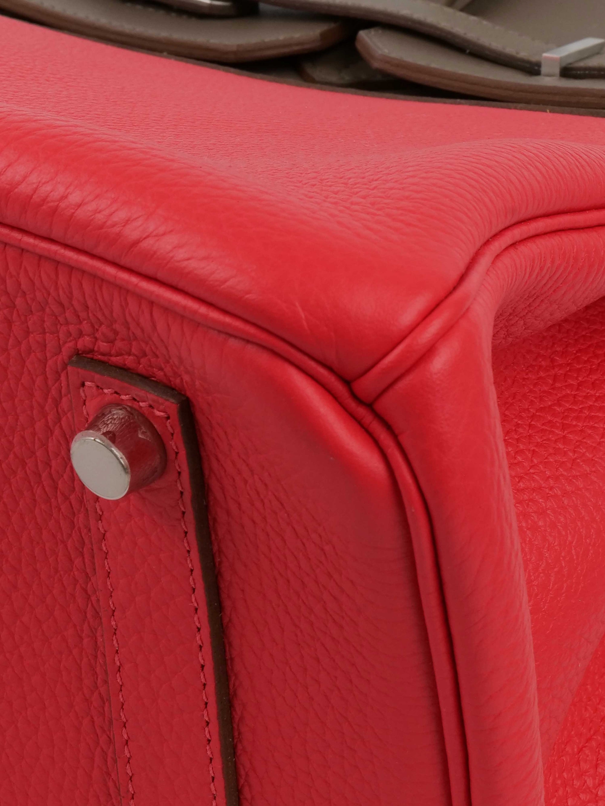 HMS Limited Edition Tricolour Rose Jaipur, Argile and Etoupe Birkin 35.