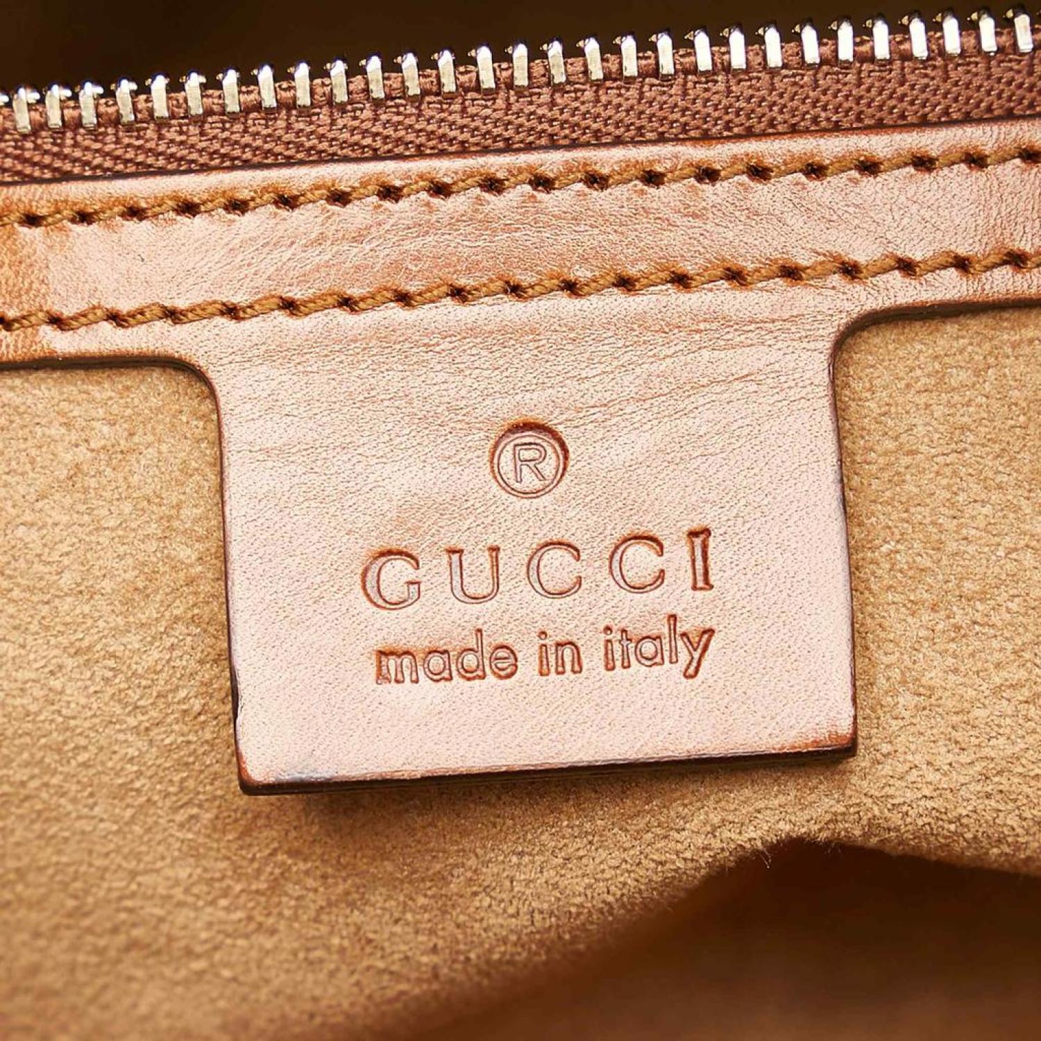 GCCI  GG Supreme Linea A Zip Satchel