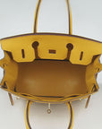 HMS Birkin 30cm Togo Leather Handbags Yellow Golden