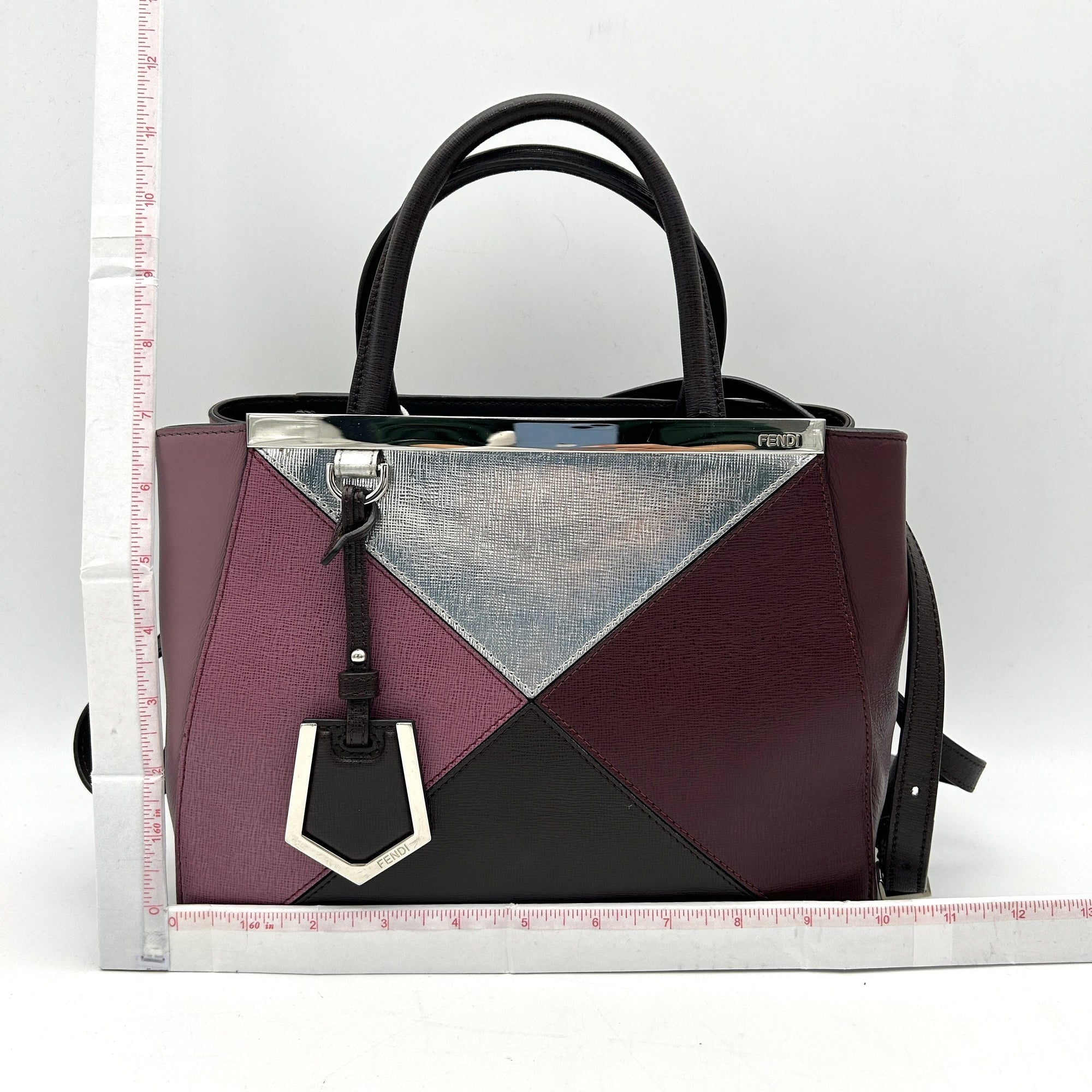 2jours leather crossbody bag FNDI Multicolour in Leather  LA10723