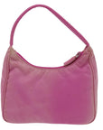 PRD Hand Bag Nylon Pink Auth 70223
