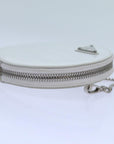 PRD Chain Shoulder Bag Patent leather White Auth 70442
