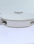 PRD Chain Shoulder Bag Patent leather White Auth 70442