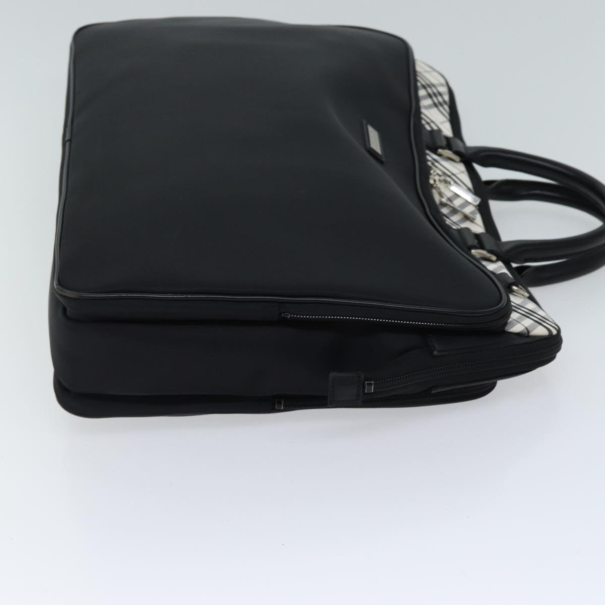 BBERRY Black label Hand Bag Canvas 2way Black Auth 70792