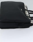 BBERRY Black label Hand Bag Canvas 2way Black Auth 70792