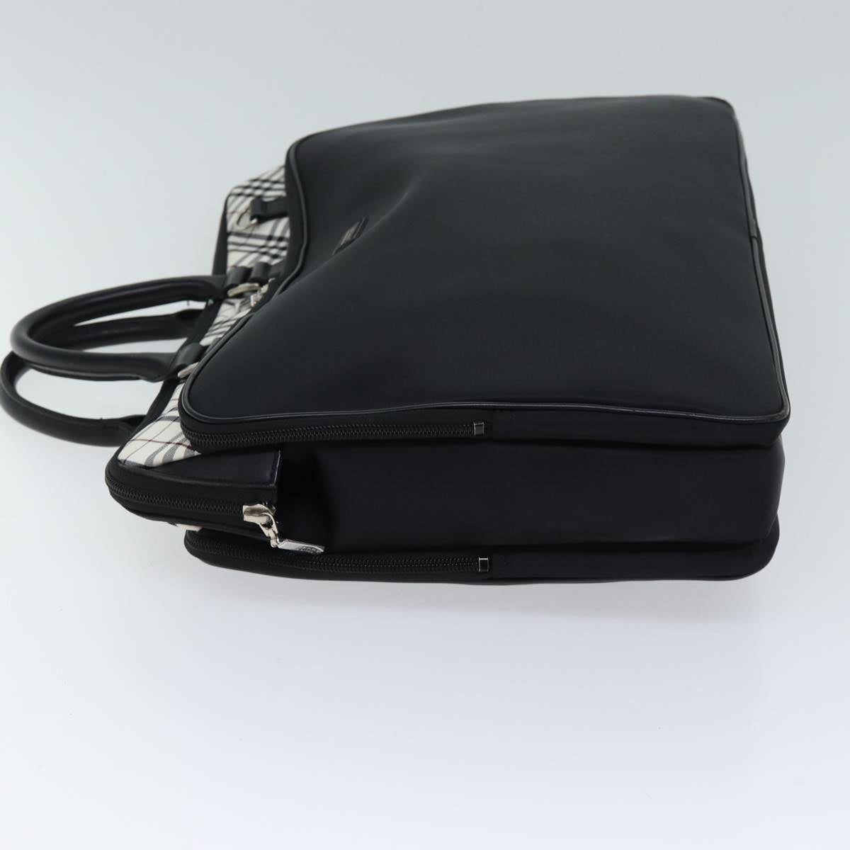 BBERRY Black label Hand Bag Canvas 2way Black Auth 70792