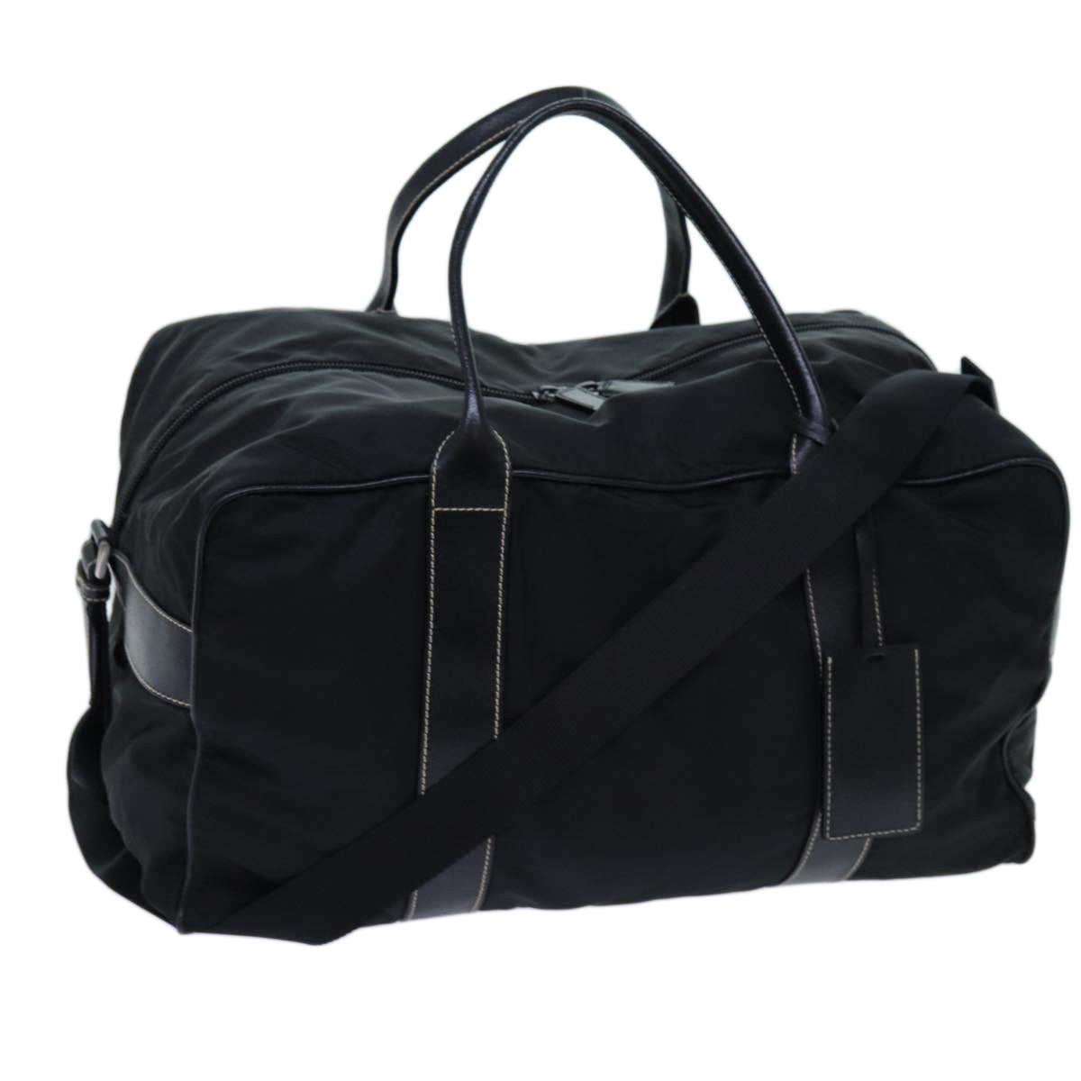 PRD Boston Bag Nylon 2way Black Auth 70821