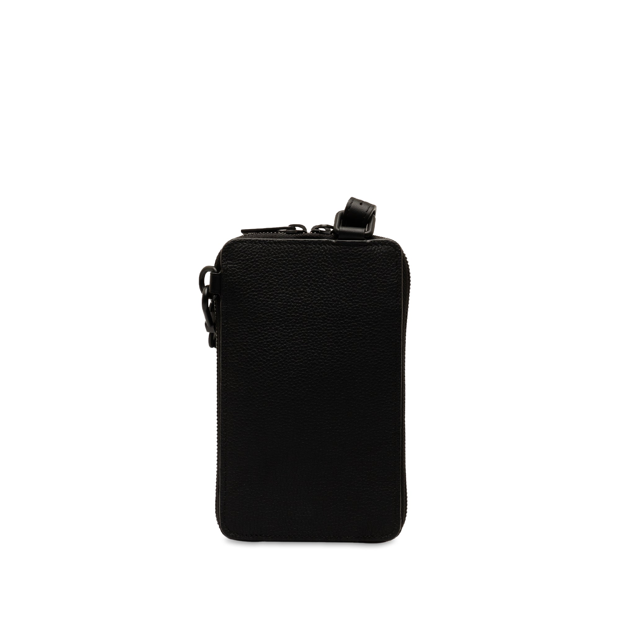 Black LV Aerogram Phone Pouch Crossbody Bag