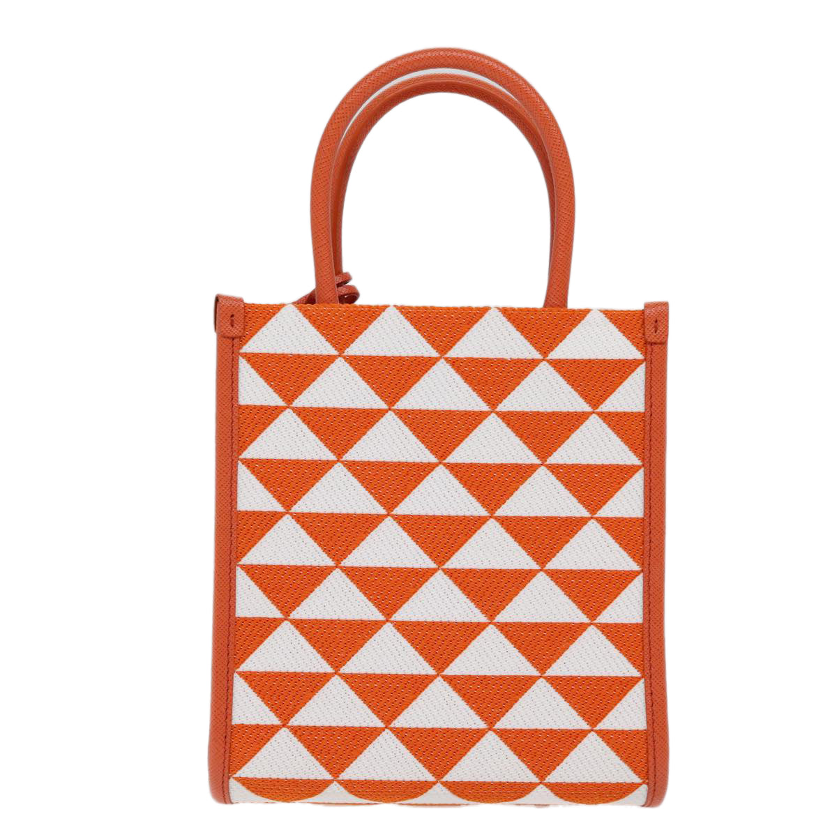 PRD Hand Bag Canvas 2way Orange Auth 71577SA