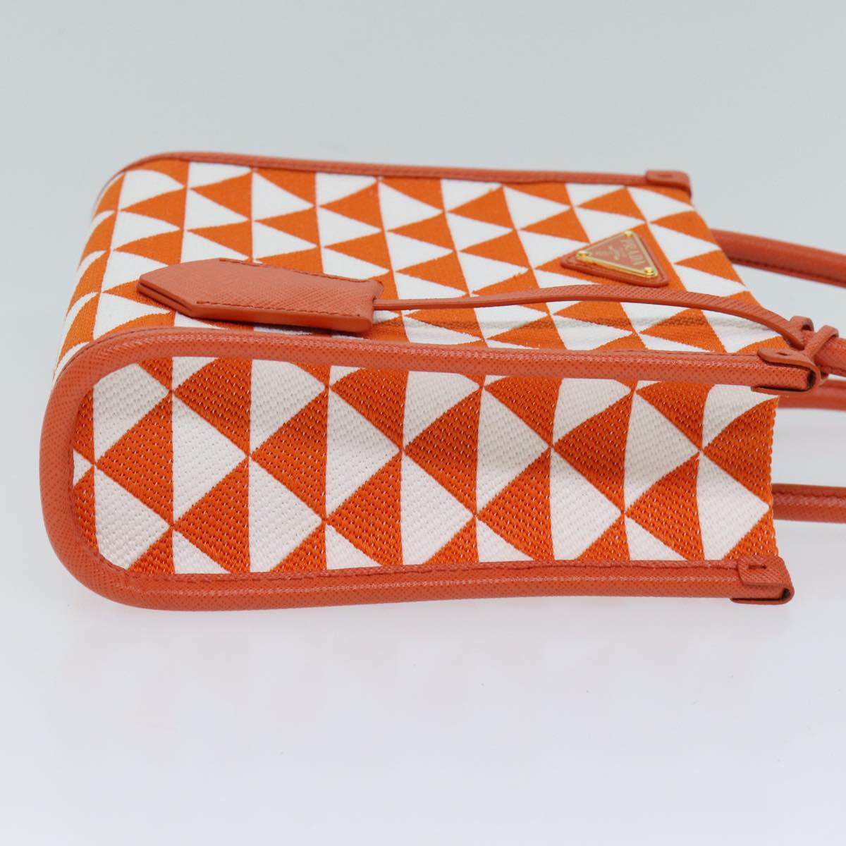 PRD Hand Bag Canvas 2way Orange Auth 71577SA