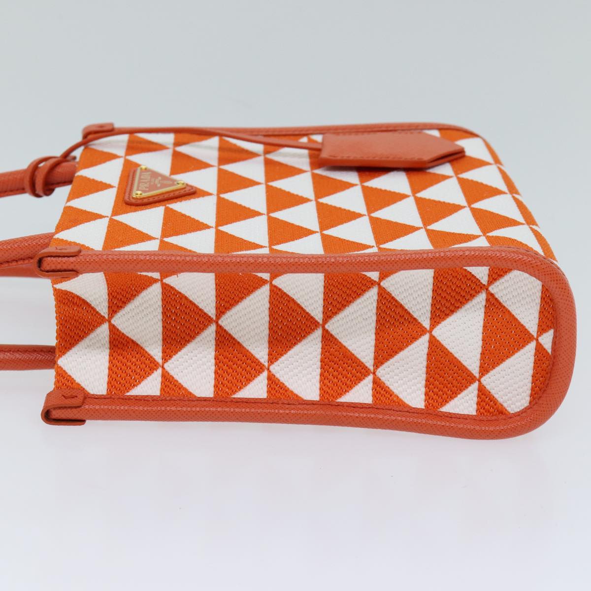 PRD Hand Bag Canvas 2way Orange Auth 71577SA
