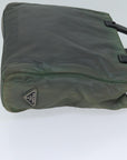 PRD Hand Bag Nylon Khaki Auth 71848