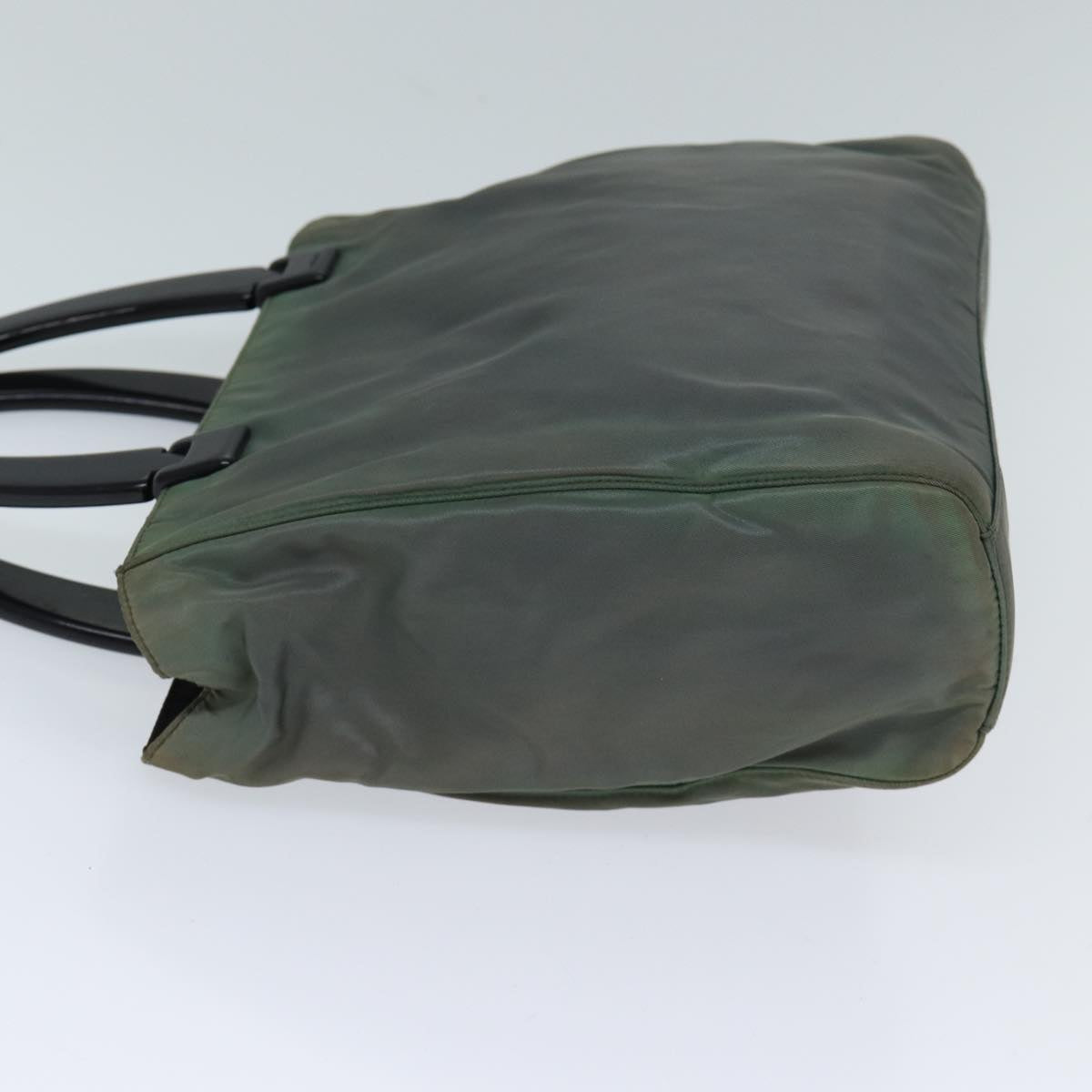 PRD Hand Bag Nylon Khaki Auth 71848