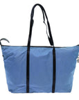 PRD Boston Bag Nylon Light Blue Black Auth 71856