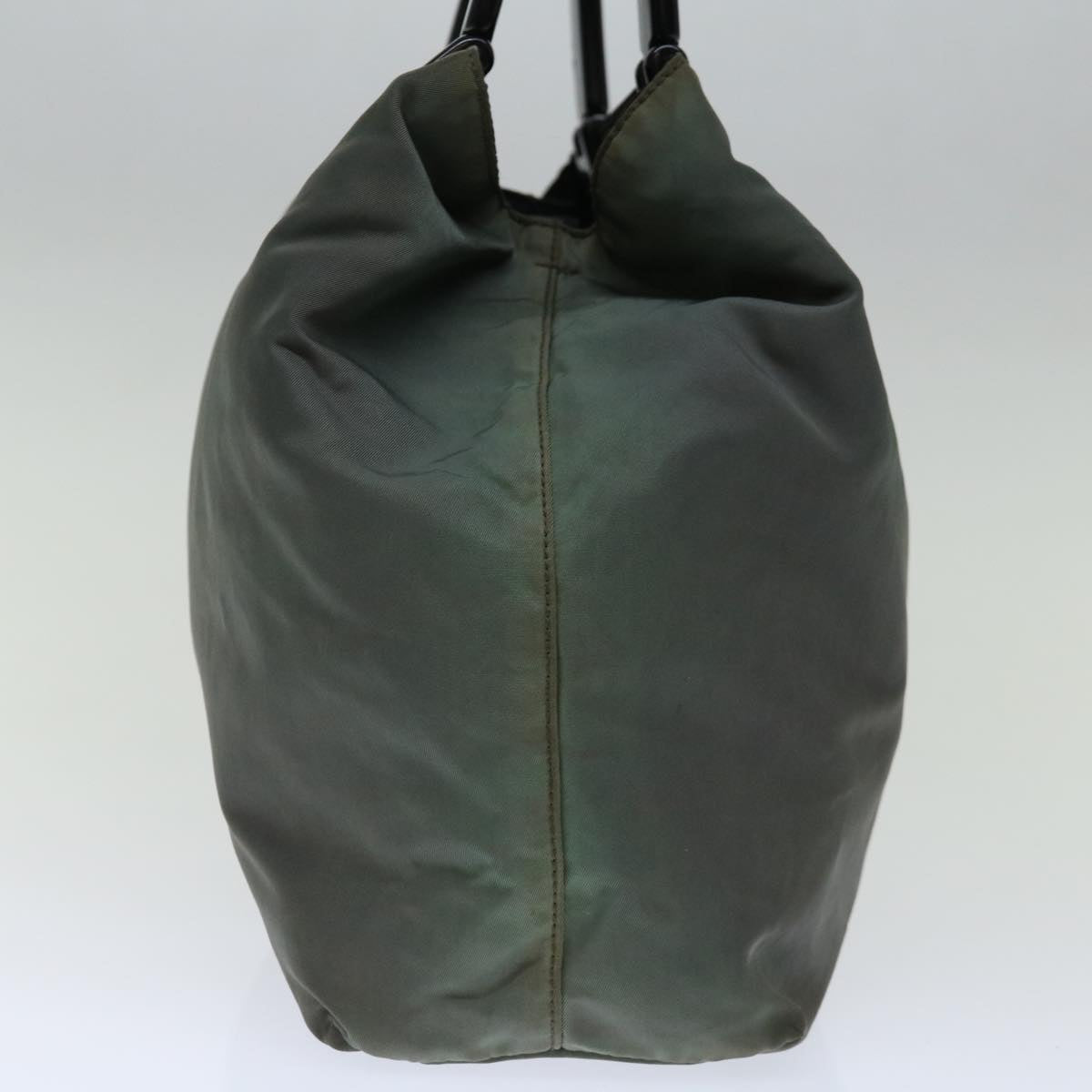 PRD Hand Bag Nylon Khaki Auth 72006