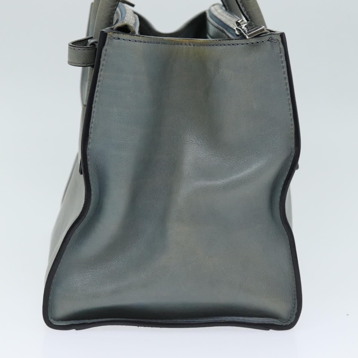PRD Hand Bag Leather 2way Gray Auth 72026