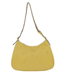 PRD Chain Shoulder Bag Nylon Yellow Auth 72424
