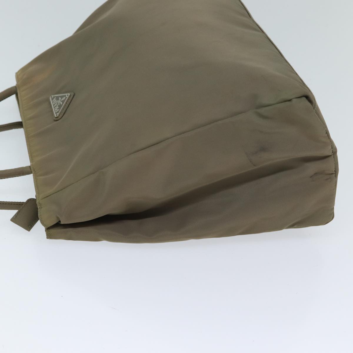 PRD Hand Bag Nylon Gray Auth 72494