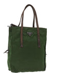 PRD Hand Bag Nylon Khaki Auth 72610