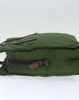 PRD Hand Bag Nylon Khaki Auth 72610