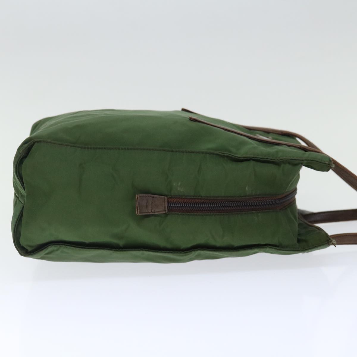 PRD Hand Bag Nylon Khaki Auth 72610