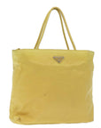 PRD Hand Bag Nylon Yellow Auth 72745