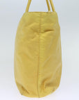 PRD Hand Bag Nylon Yellow Auth 72745