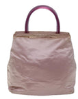 PRD Hand Bag Satin Pink Auth 73154