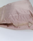 PRD Hand Bag Satin Pink Auth 73154