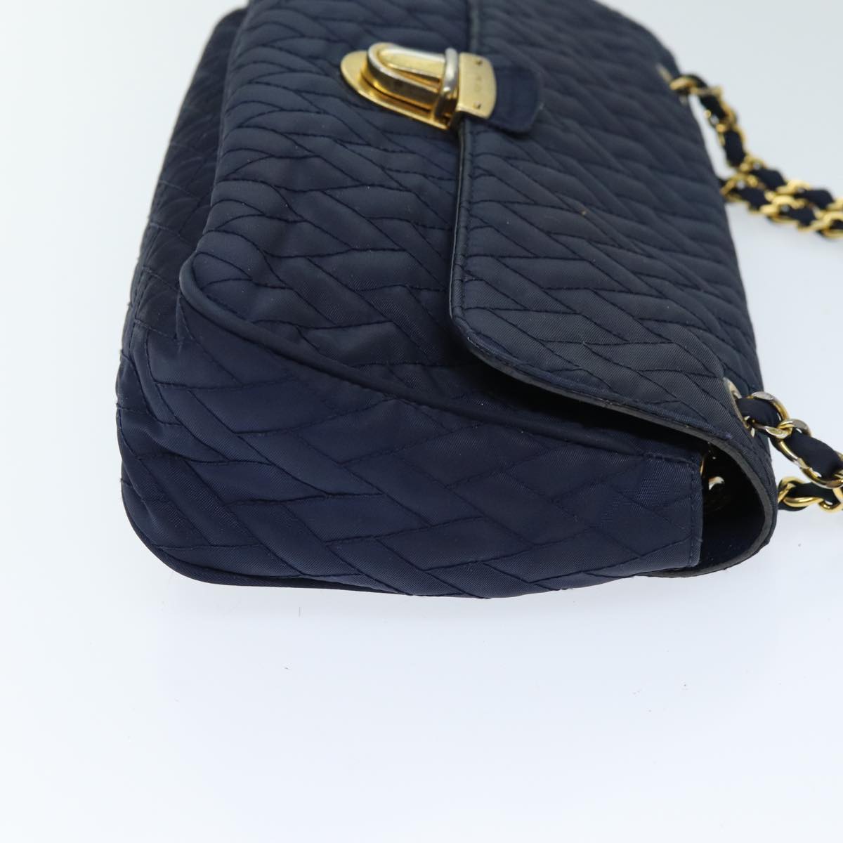 PRD Chain Shoulder Bag Nylon Navy Auth 73204