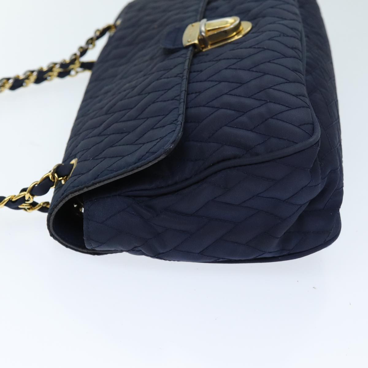 PRD Chain Shoulder Bag Nylon Navy Auth 73204