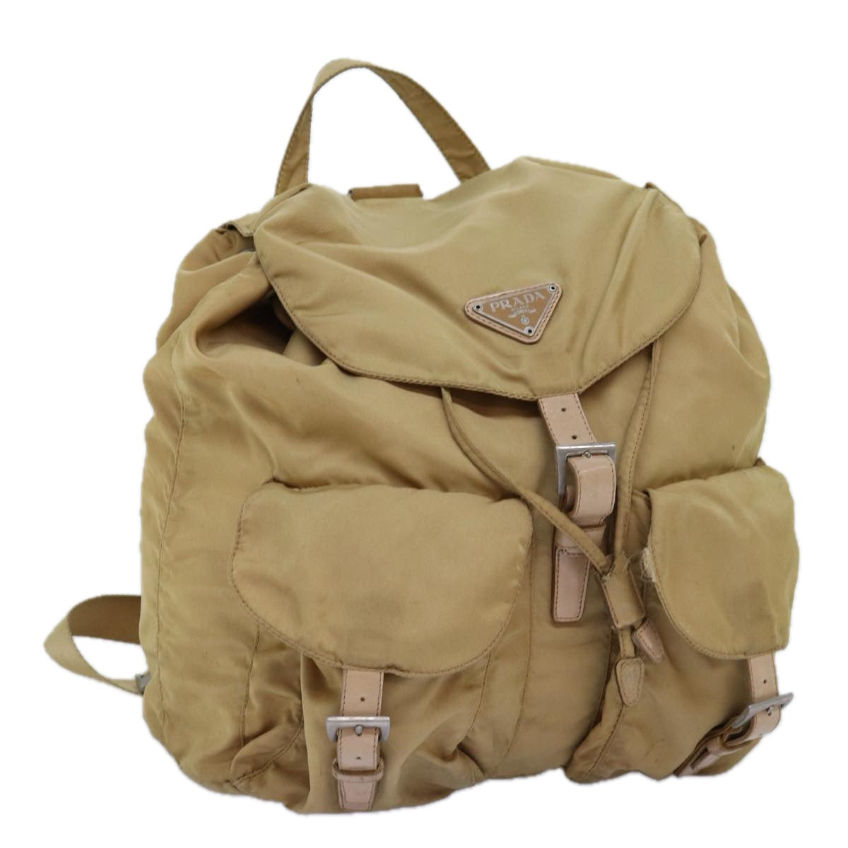 PRD Backpack Nylon Beige Auth 73873
