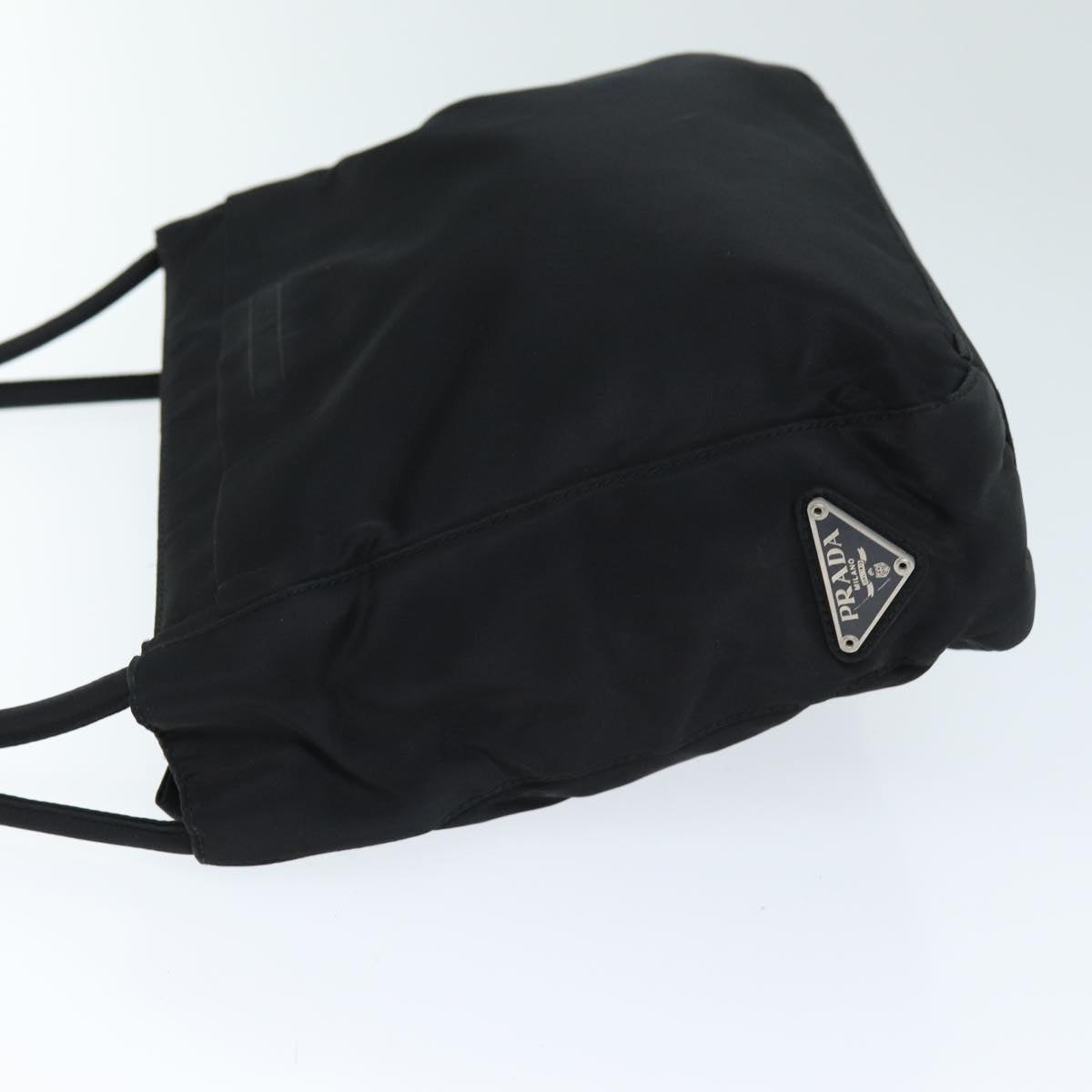 PRD Hand Bag Nylon Black Auth 73878
