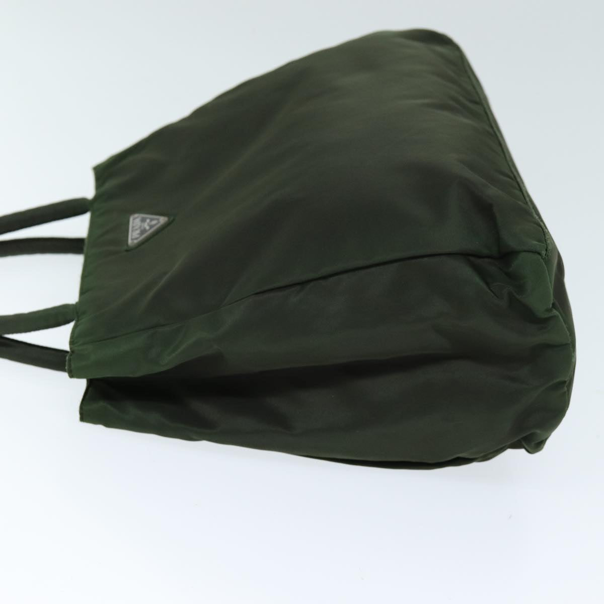 PRD Hand Bag Nylon Khaki Auth 73881
