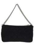 PRD Chain Shoulder Bag Nylon 2way Black Auth 73993A
