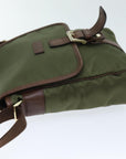 BBERRY Black label Shoulder Bag Nylon Khaki Auth 74255