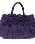 PRD Hand Bag Nylon Purple Auth 74403