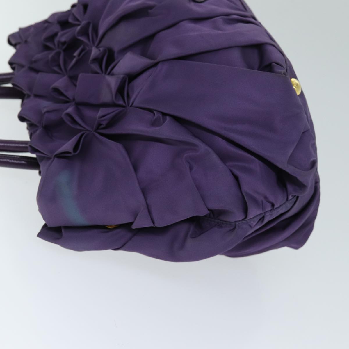 PRD Hand Bag Nylon Purple Auth 74403