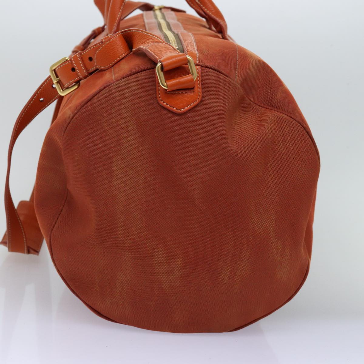 PRD Boston Bag Canvas 2way Orange Auth 74405