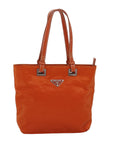 PRD Hand Bag Nylon Orange Auth 74418