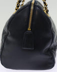 PRD Hand Bag Leather Navy Auth 74454