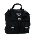 PRD Chain Shoulder Bag Nylon Black Auth 74455A