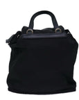 PRD Chain Shoulder Bag Nylon Black Auth 74455A