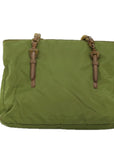 PRD Chain Tote Bag Nylon Khaki Auth 74538