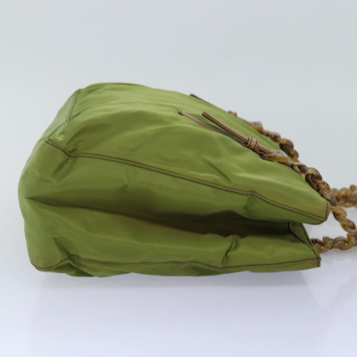 PRD Chain Tote Bag Nylon Khaki Auth 74538