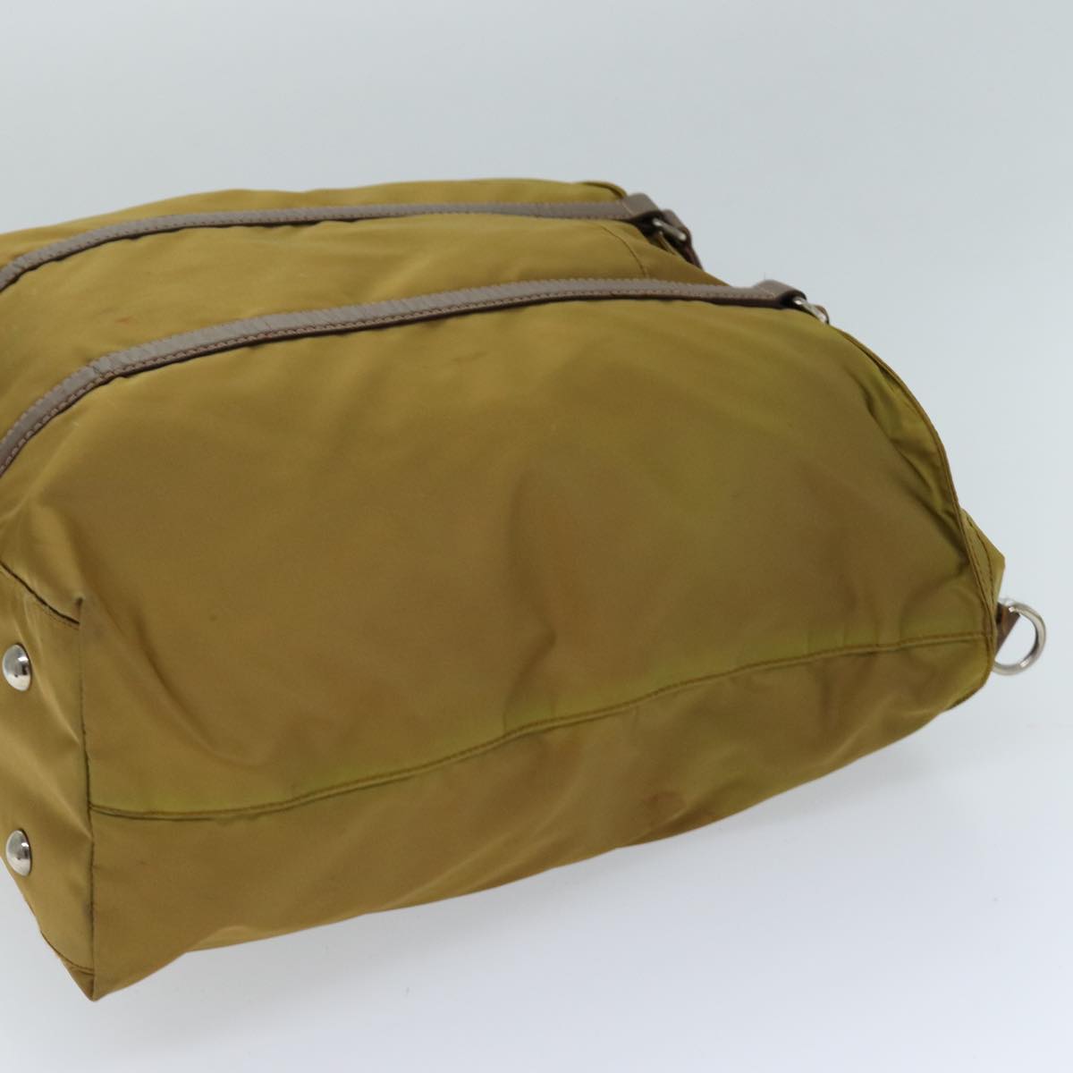 PRD Hand Bag Nylon 2way Brown Auth 74577