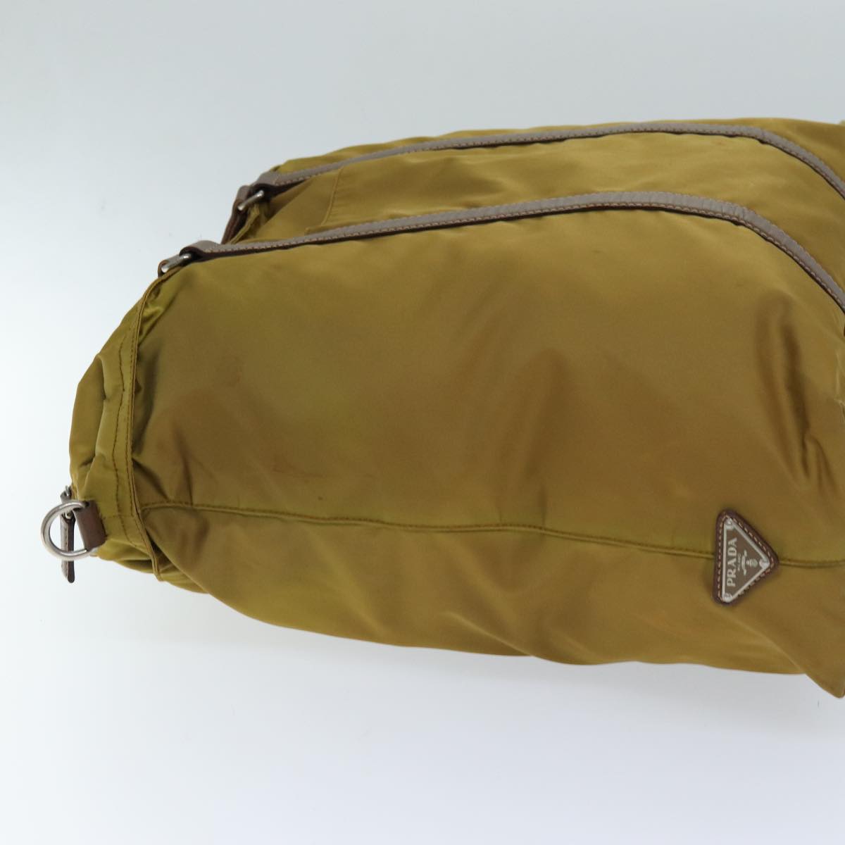PRD Hand Bag Nylon 2way Brown Auth 74577