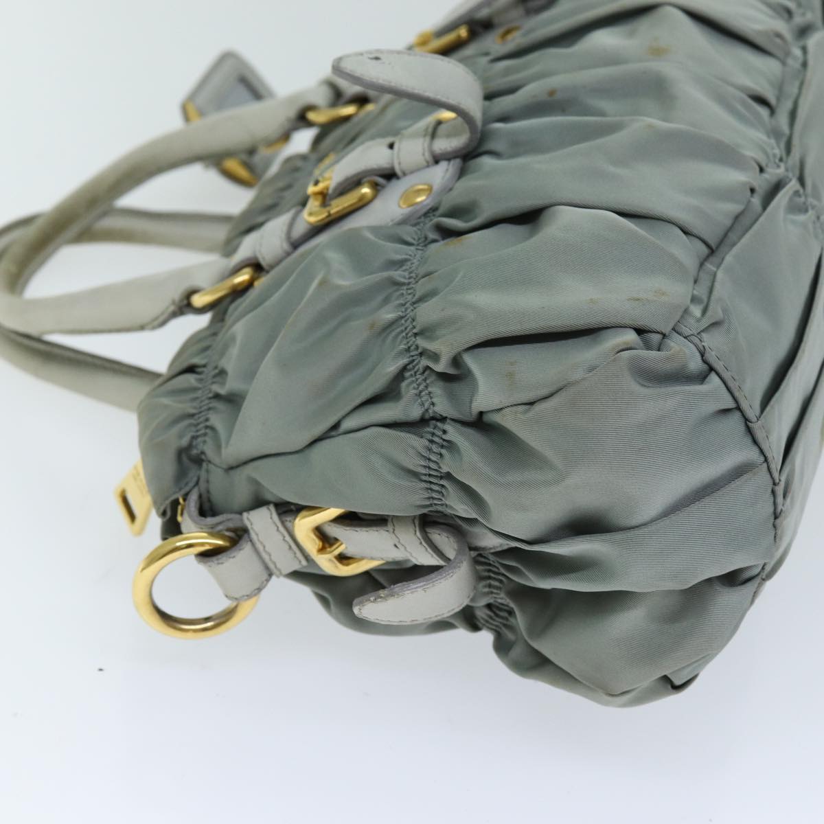 PRD Hand Bag Nylon 2way Green Auth 74635