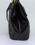 CHRISTIAN D1OR Canage Hand Bag Nylon 2way Khaki Auth 74669