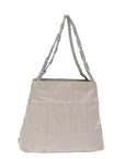 PRD Chain Shoulder Bag Nylon Gray Auth 74973